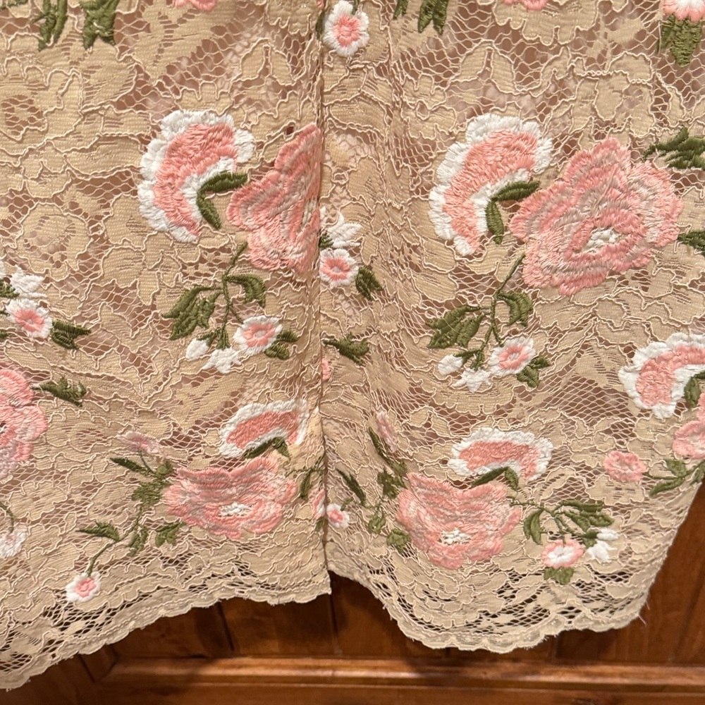 Calvin Klein Pink Floral Lace Mini Dress - Picture 8 of 11
